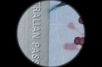 Australian passport -  Blind printing 