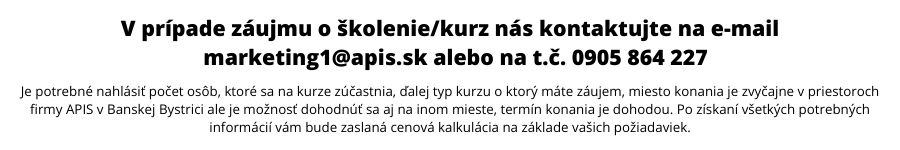 Prihlaska na kurz