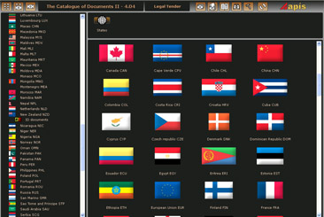 Tree and graphic menu - passports and ID cards