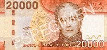 chilean 10000 pesos banknote