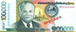 Laos - New 100,000-kip notes
