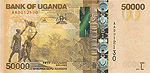 Uganda 50,000 shilling - Banknote of 2010