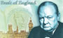 Sir Winston on the 5 pound note